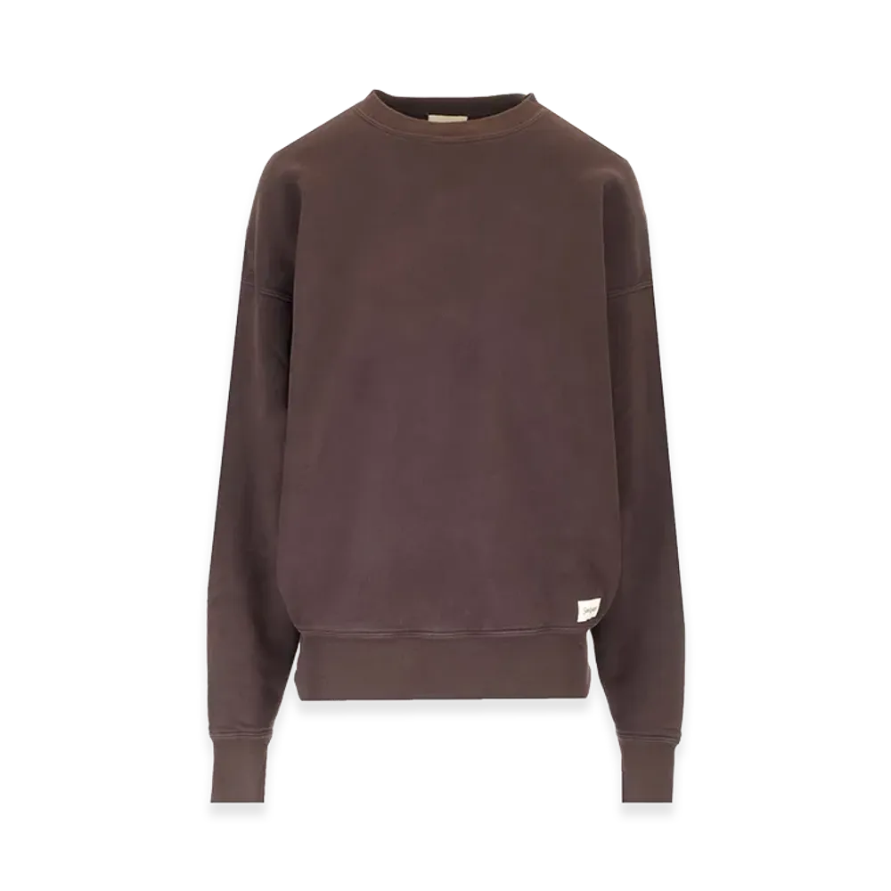 Saint Laurent Women's Crewneck Sweatshirt "Brown"