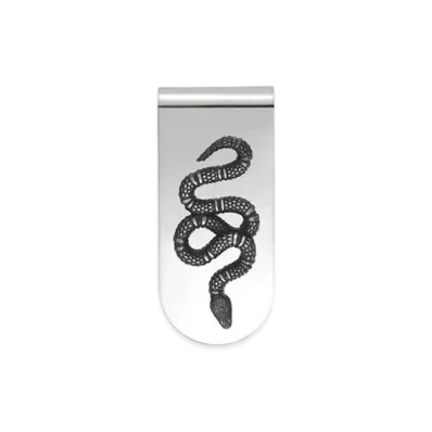 GUCCI Snake Money Clip "Silver"