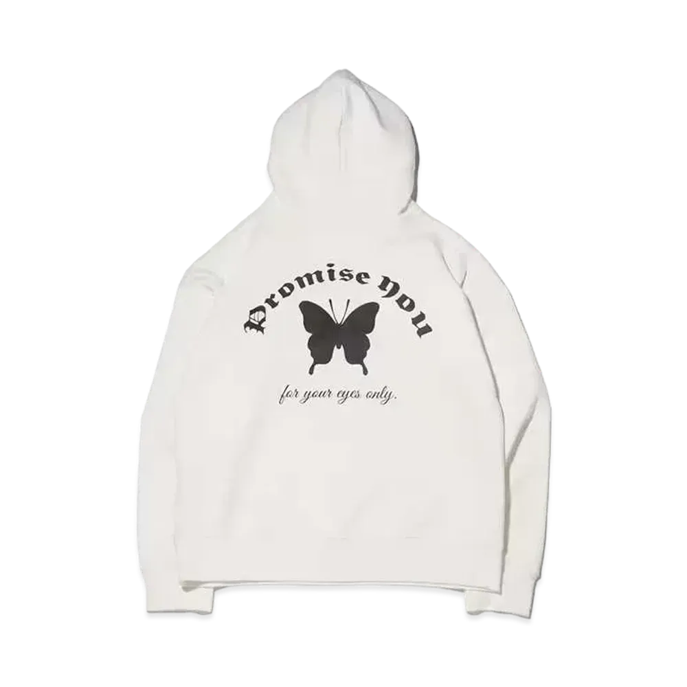 atmos pink x Yoshiki Chisato Back Logo Hoodie "White"