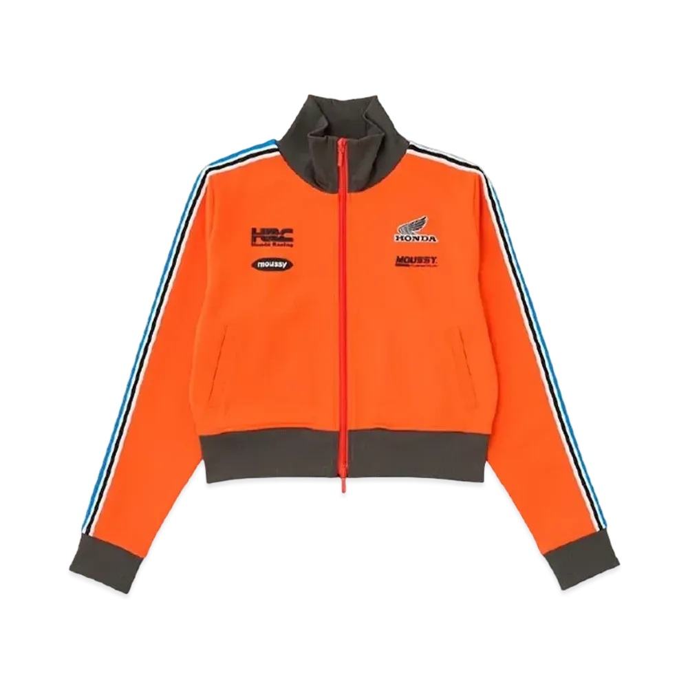 MOUSSY x HONDA HRC Compact Track Jacket "Orange"