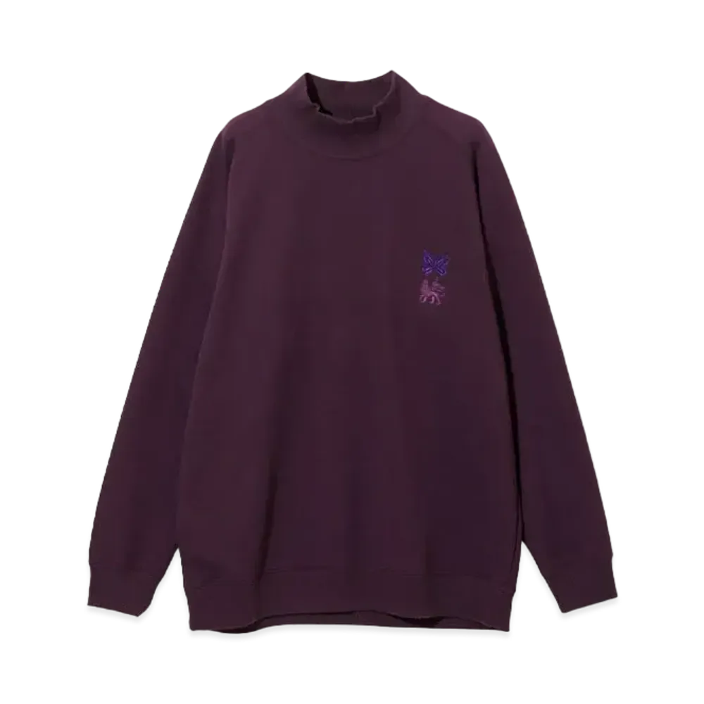 Needles x Sasquatchfabrix. LS Mock Neck Tee "Purple"