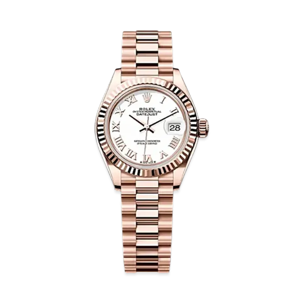 ROLEX Lady-Datejust 28mm Everose Gold 279175 "White"