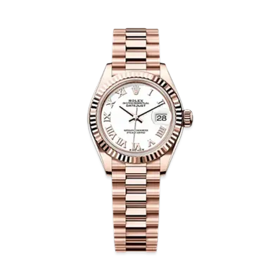 ROLEX Lady-Datejust 28mm Everose Gold 279175 "White"