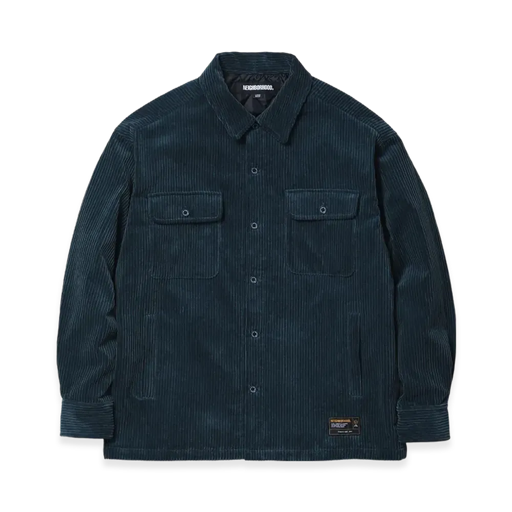 NEIGHBORHOOD Corduroy CPO Shirt LS "Blue"