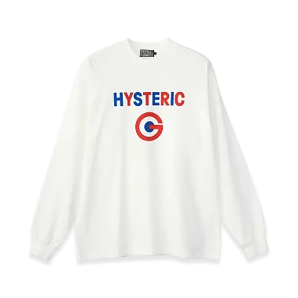 HYSTERIC GLAMOUR Hysteric G Mock Neck T-Shirt "White"