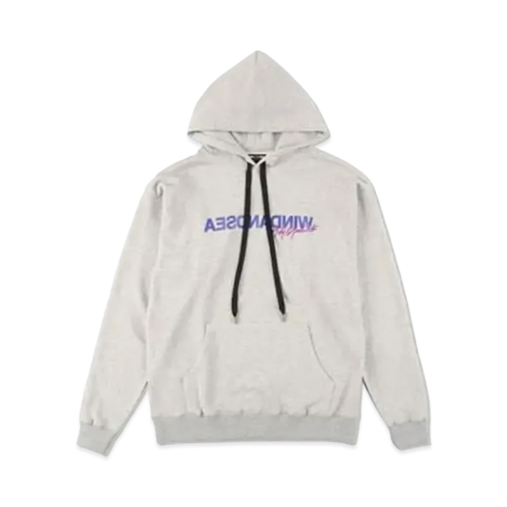 WIND AND SEA x WILDSIDE YOHJI YAMAMOTO Reverse Logo Hoodie "Gray" WS-22WSHD-01