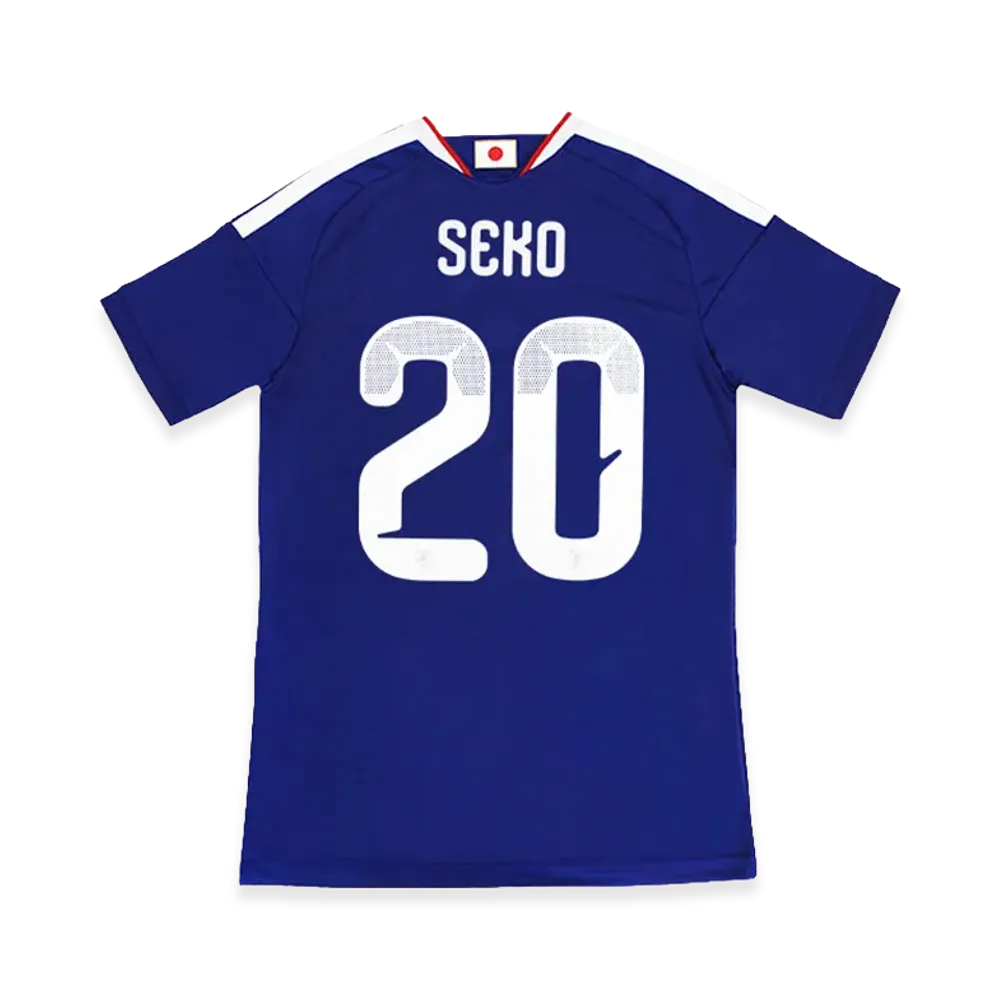 アディダス サッカー 日本代表 2026 ホーム レプリカ ユニフォーム #20 瀬古歩夢 "ジャパンブルー/アッシュブルー"