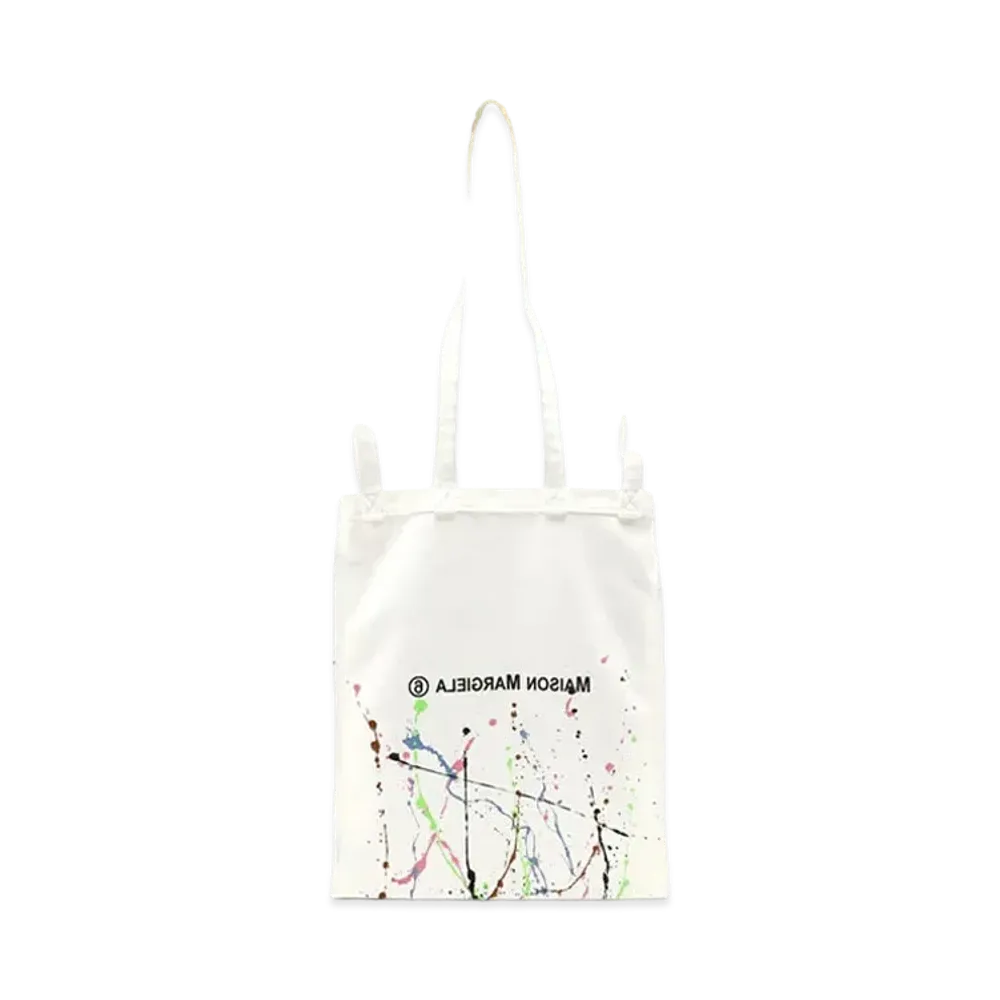 MM6 Maison Margiela Paint 4 Handle Bag "White"