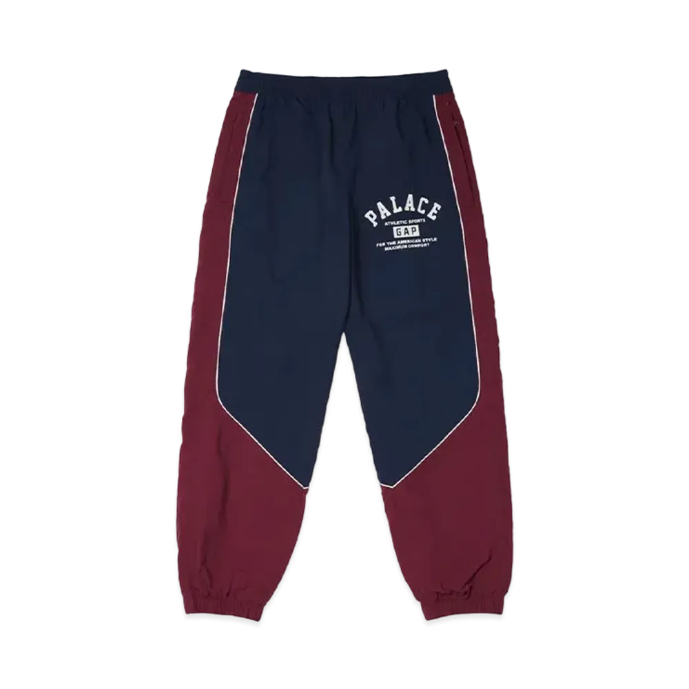 PALACE x Gap Nylon Track Bottom "Navy/Red"