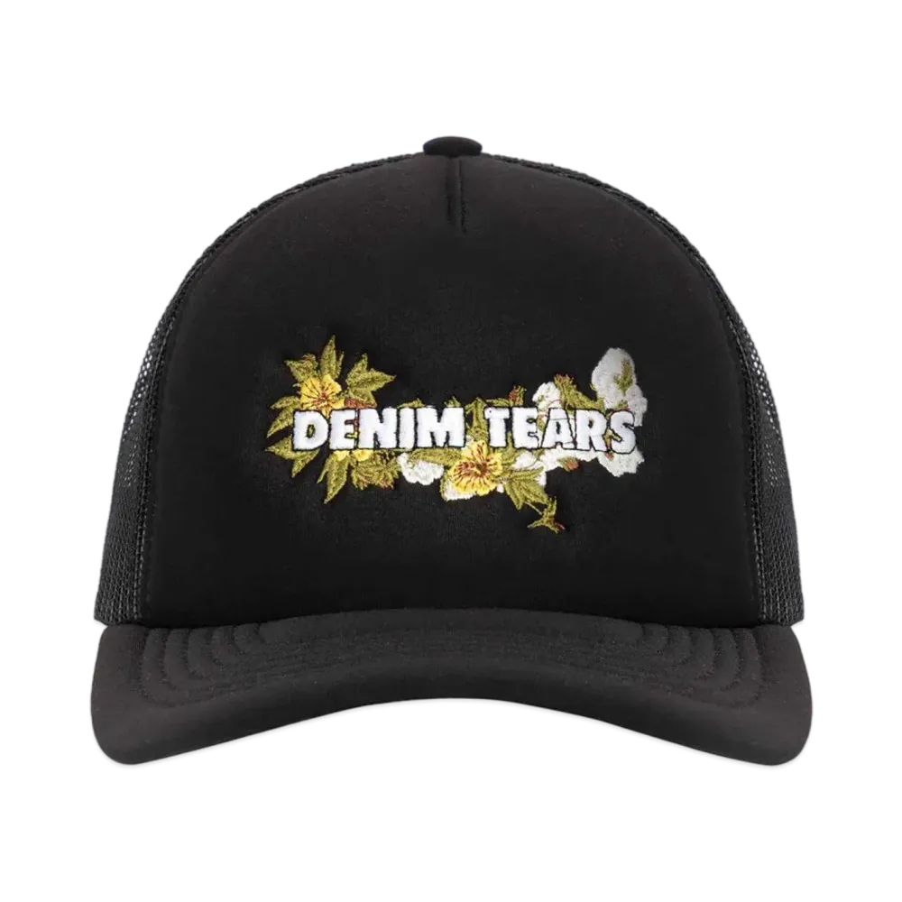 DENIM TEARS Trucker Hat "Black"