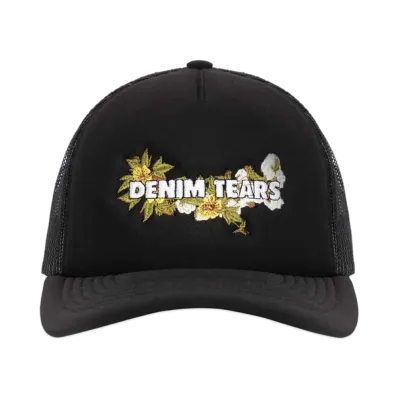DENIM TEARS Trucker Hat "Black"