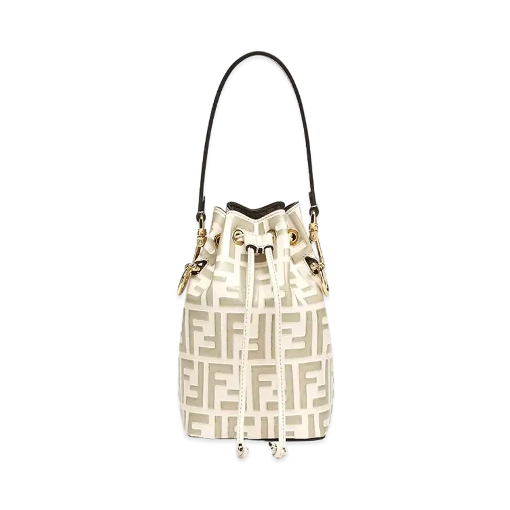 FENDI Mon Tresor Leather Mini-Bag "Beige"