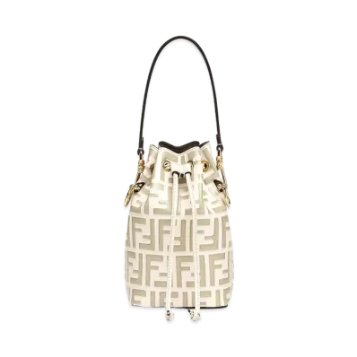FENDI Mon Tresor Leather Mini-Bag "Beige"