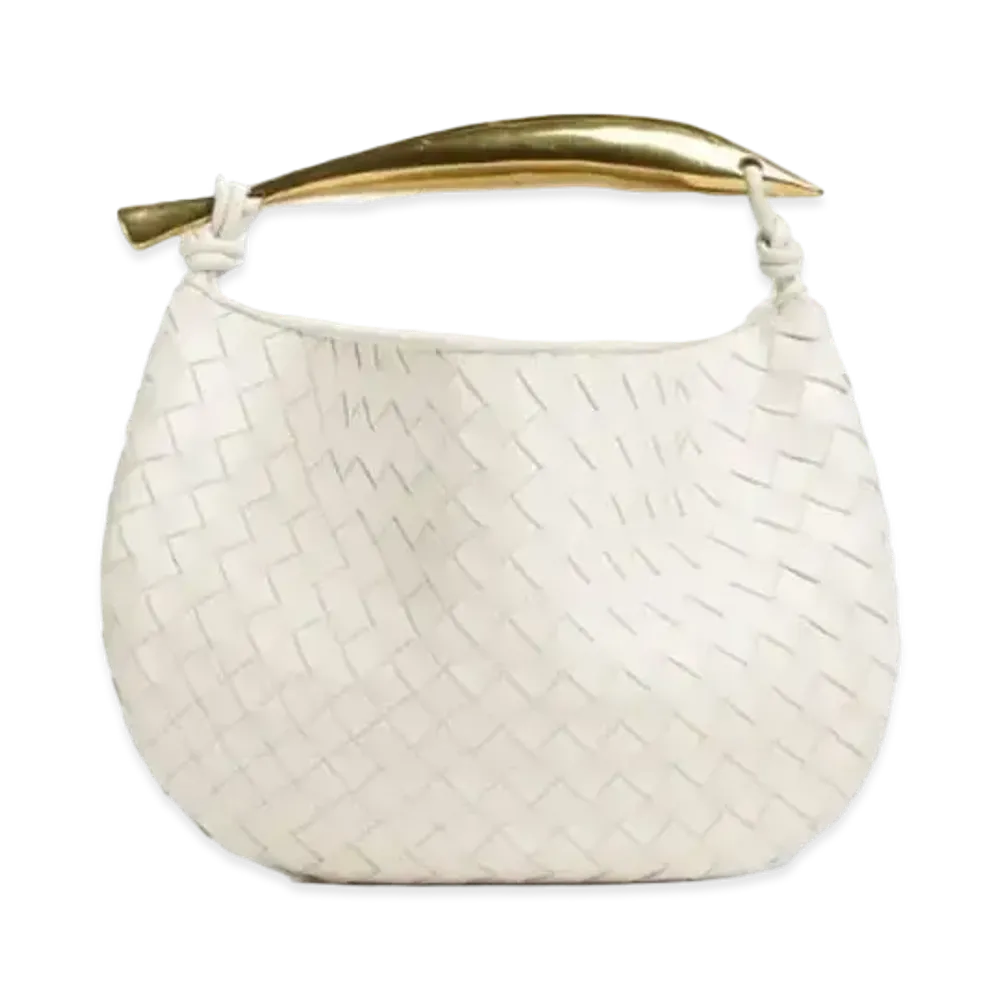 Bottega Veneta Sardine Hand Bag "Chalk"