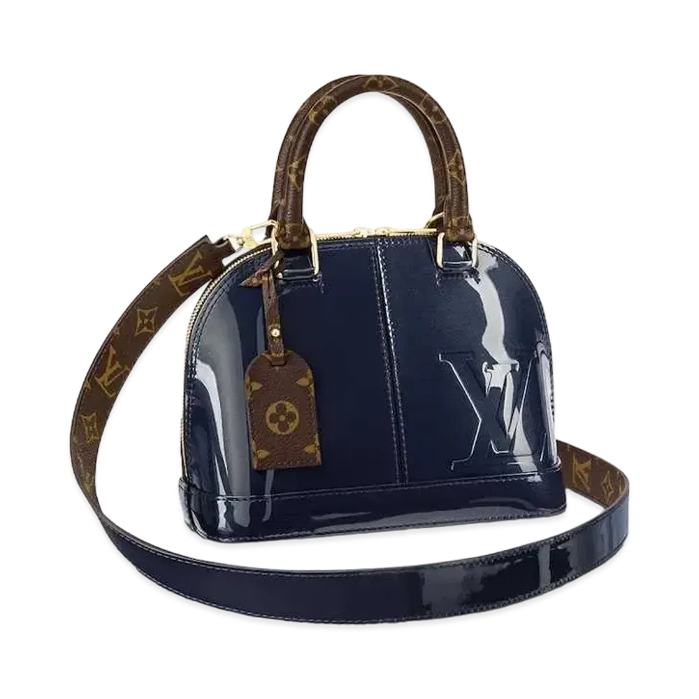 Louis Vuitton Alma BB Monogram Vernis "Marine"