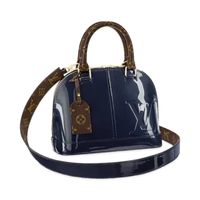 Louis Vuitton Alma BB Monogram Vernis "Marine"