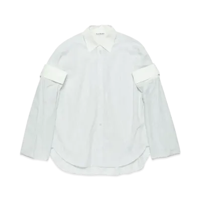 Acne Studios Button Up Layered Shirt "White"