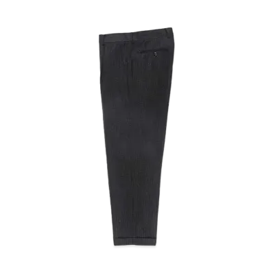 WACKO MARIA DORMEUIL / Glitter Striped Pleated Trousers (type-2) "Black"
