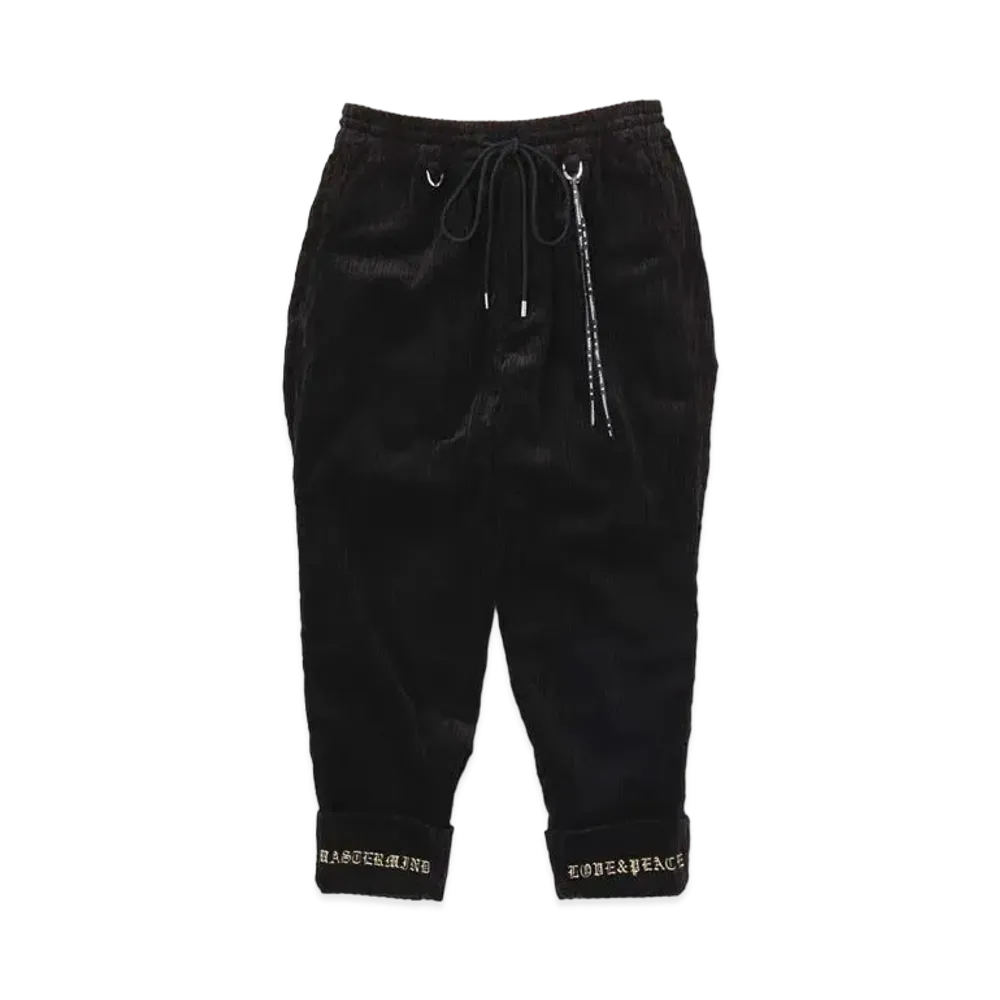 mastermind JAPAN Corduroy Cropped Pants "Black"