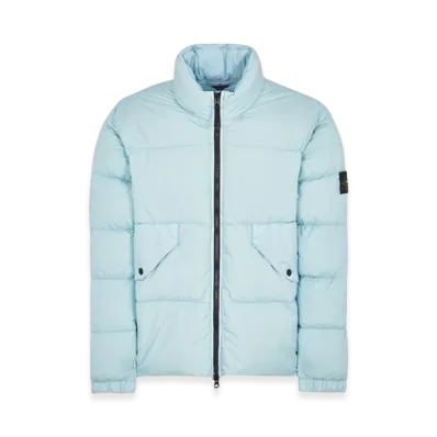 Stone Island 40623 Garment Dyed Crinkle Reps Recycled Nylon Down Jacket - 23FW "Sky Blue"