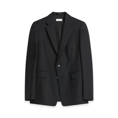 DRIES VAN NOTEN Slim Fit Wool Blazer "Black"
