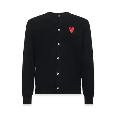 PLAY COMME des GARCONS Cardigan "Black"