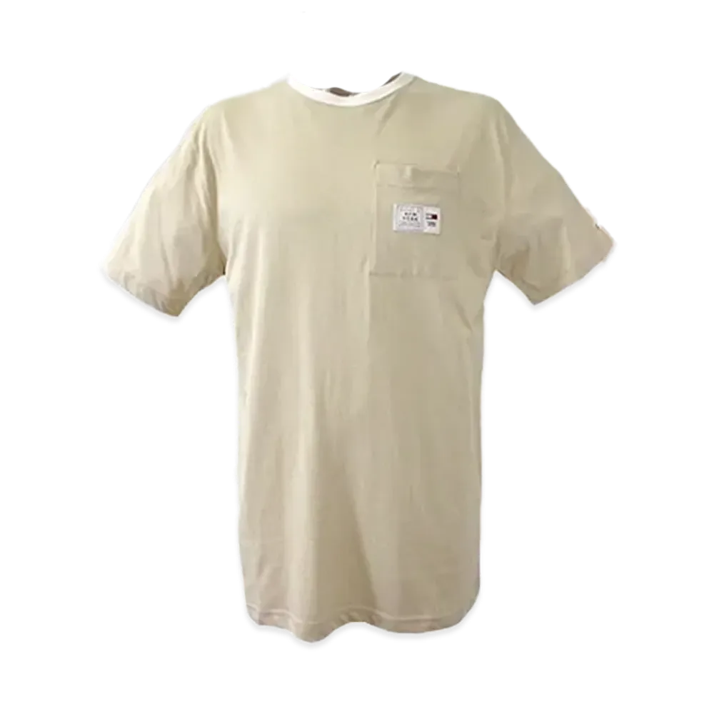 TOMMY JEANS Classic Label Ringer Pocket T-Shirt "ClassicBeige"