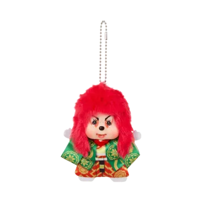 Sekiguchi Monchhichi x Kabuki SS Kao-deka Keychain Renjishi