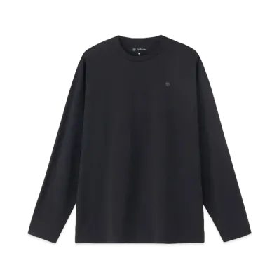 Goldwin Peak Motif Print Long Sleeve T-Shirt (Unisex) "Black"