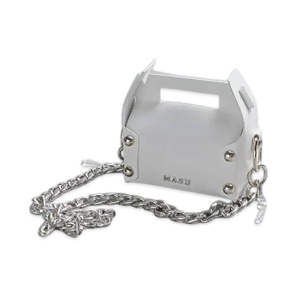 MASU Leather Cake Bag Mini "White"