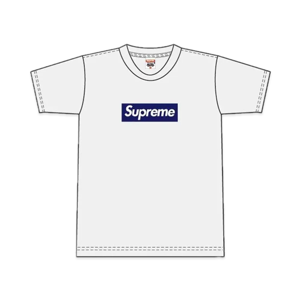 シュプリーム ニューヨーク ヤンキース ボックス ロゴ Tシャツ "ホワイト"