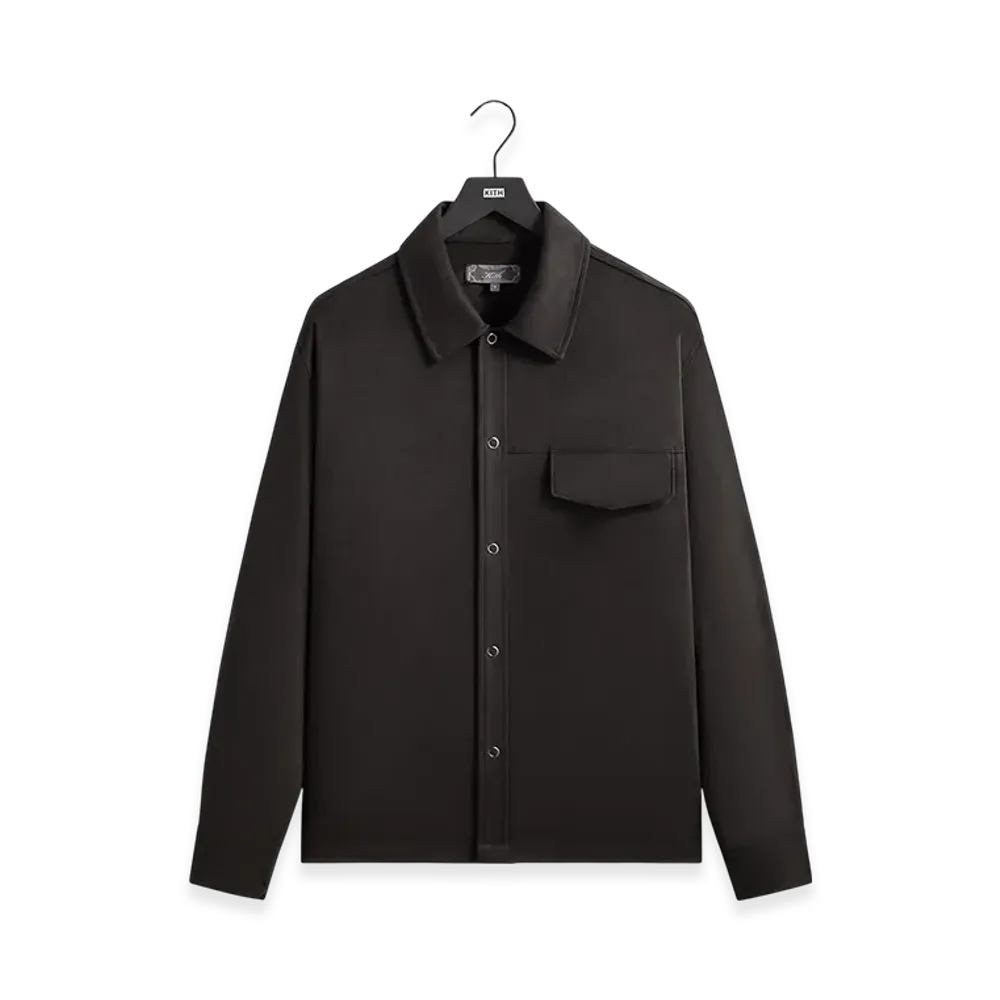 Kith Montague Microsuede Shirt "Black"