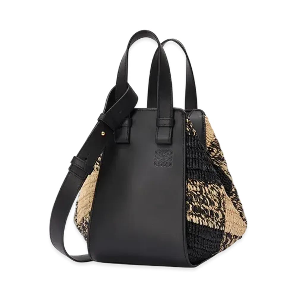 LOEWE Hammock Bag Compact "Natural/Black"