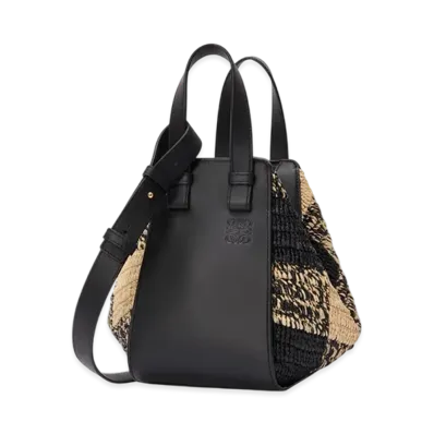 LOEWE Hammock Bag Compact "Natural/Black"