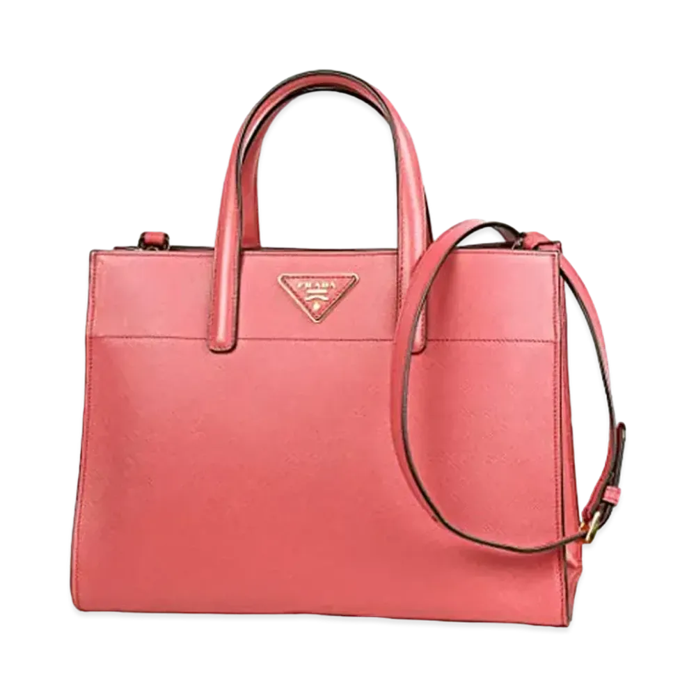 PRADA Saffiano Leather 2WAY Bag "Pink"