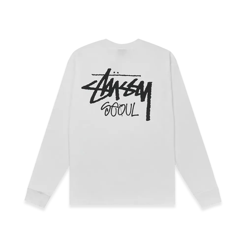 Stussy Stock Seoul LS Tee 2022 "White"