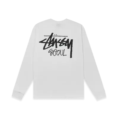 Stussy Stock Seoul LS Tee 2022 "White"