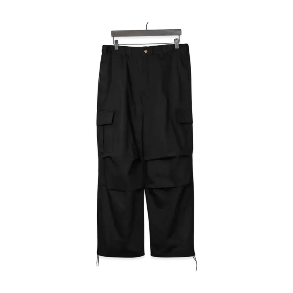 BEN DAVIS Loose Silhouette Colored Snow Pants (With Cargo Pockets) "Black"