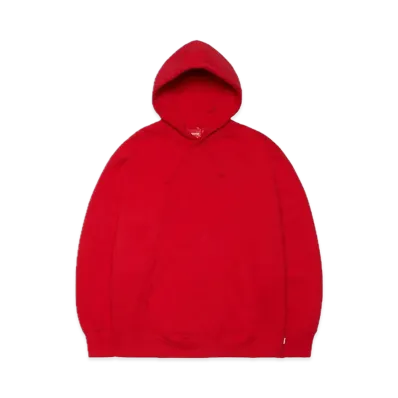 Supreme Satin Applique Hooded Sweatshirt (22FW) "Red"