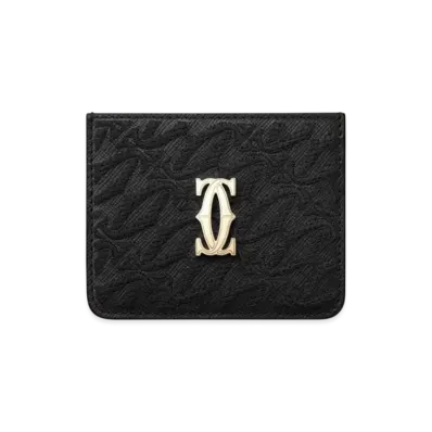 Cartier Simple Card Holder C de Cartier "Black"