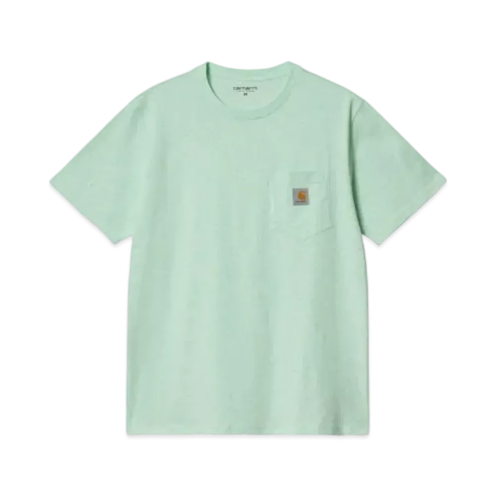 Carhartt WIP S/S Pocket T-Shirt "Pale Spearmint Heather Light Green"