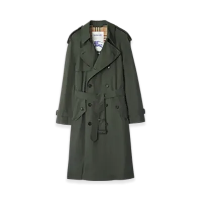 Burberry Mid-length Gabardine Trench Coat "U"