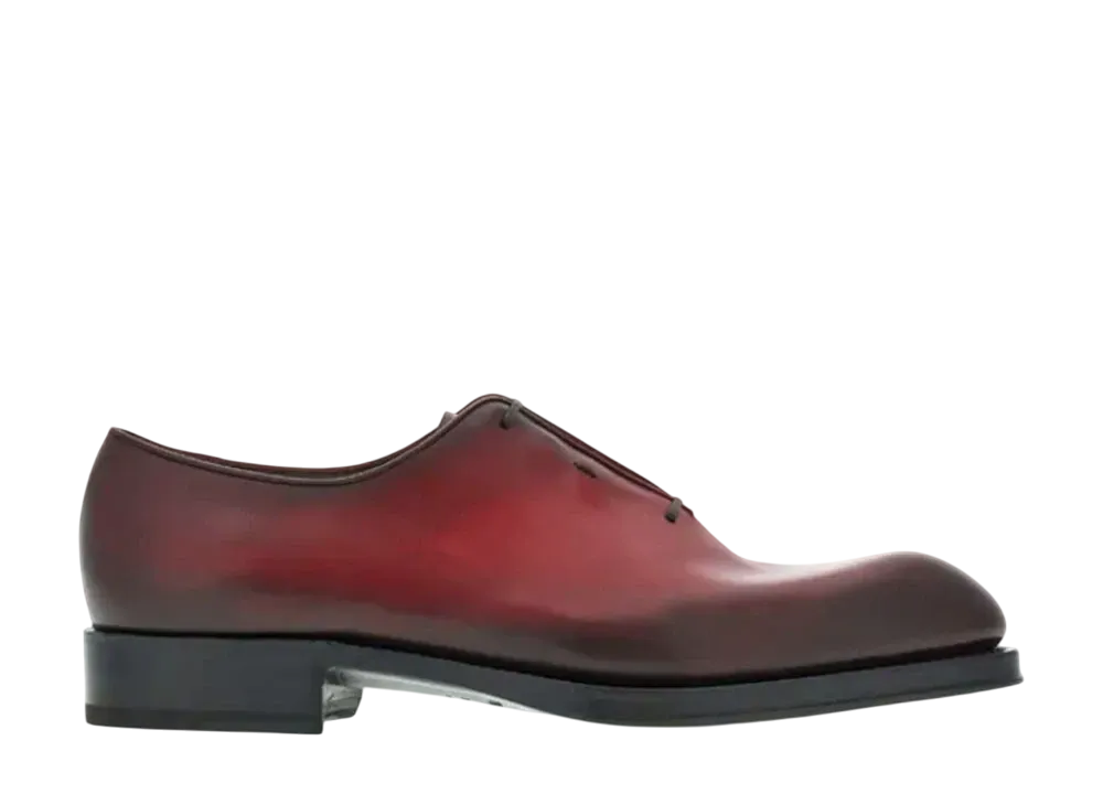 Salvatore Ferragamo Tramezza Oxford With Covered Laces "Flame Red"