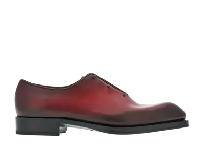 Salvatore Ferragamo Tramezza Oxford With Covered Laces "Flame Red"