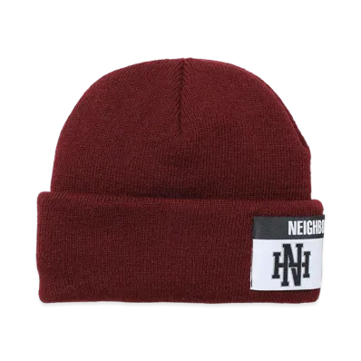 NEIGHBORHOOD One Third Kids OT. Beanie "Burgundy"