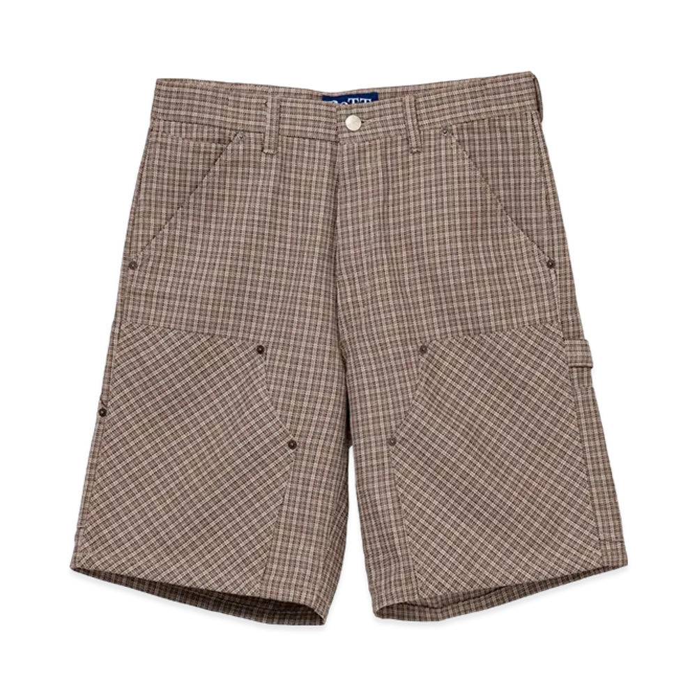 BOTT Plaid Double Knee Short "Natural"