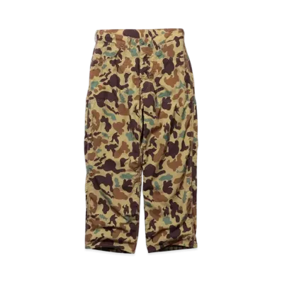 BEAMS Painter Pants Lined Animal Camo "Khaki"