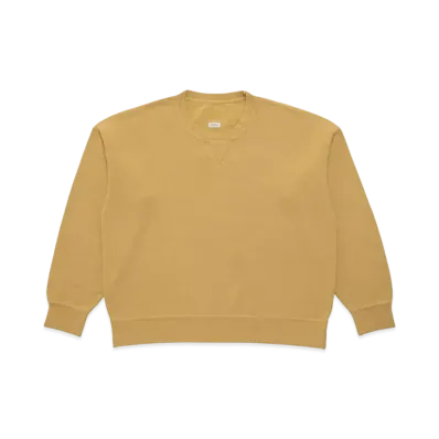 visvim Jumbo SB Sweat L/S DMGD (U.D.) "Mustard"