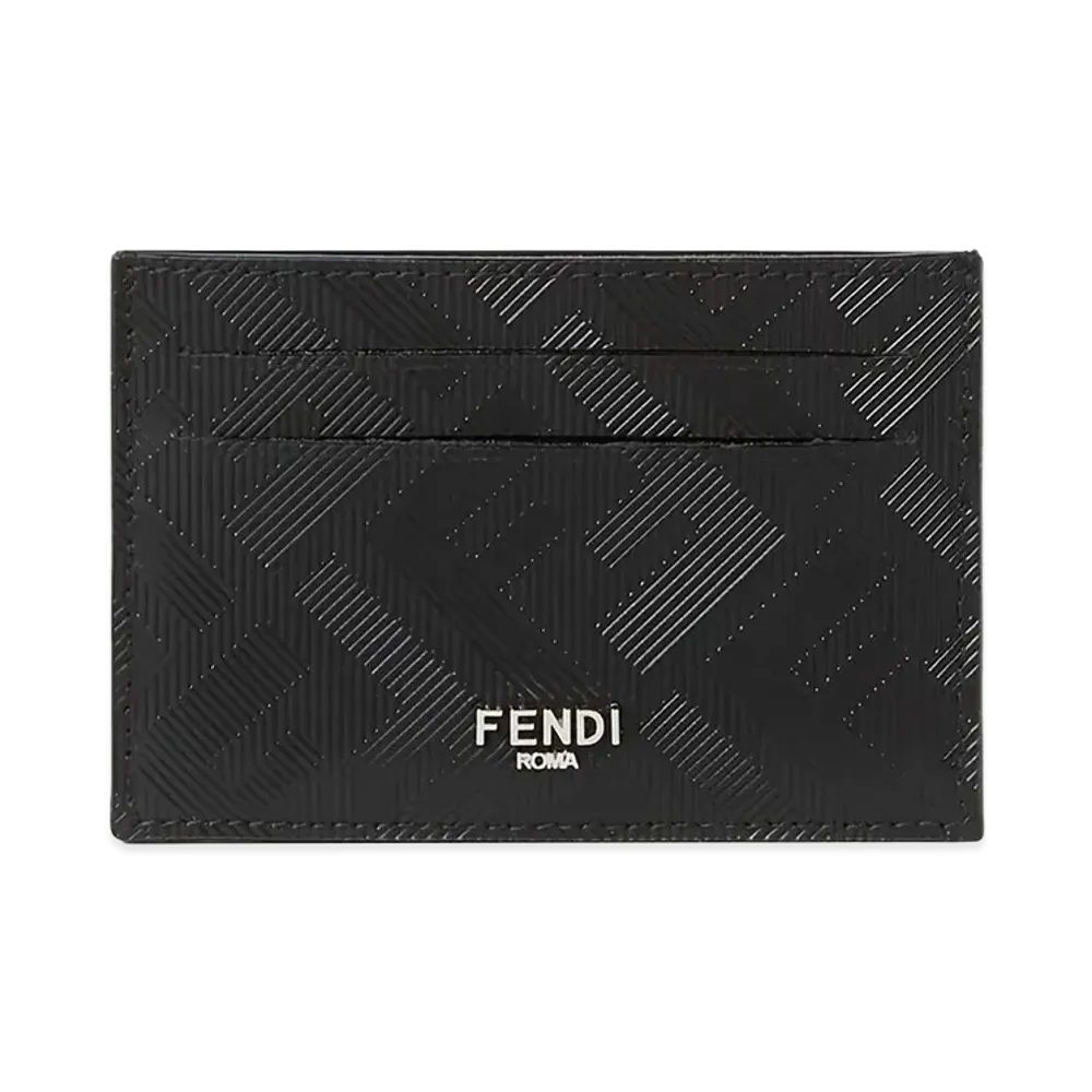 FENDI Slim Shadow Card Holder "Black"