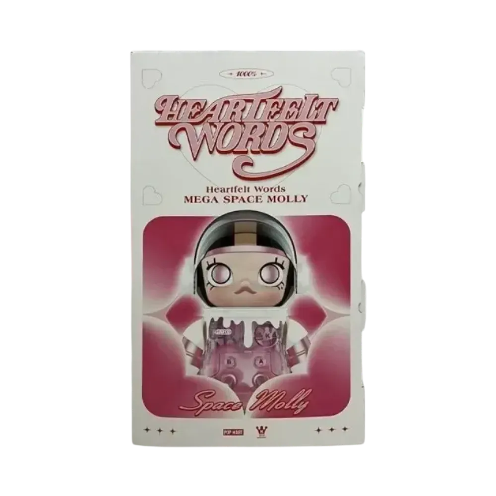 POP MART "MEGA COLLECTIONS" 1000% SPACE MOLLY Heartfelt Words
